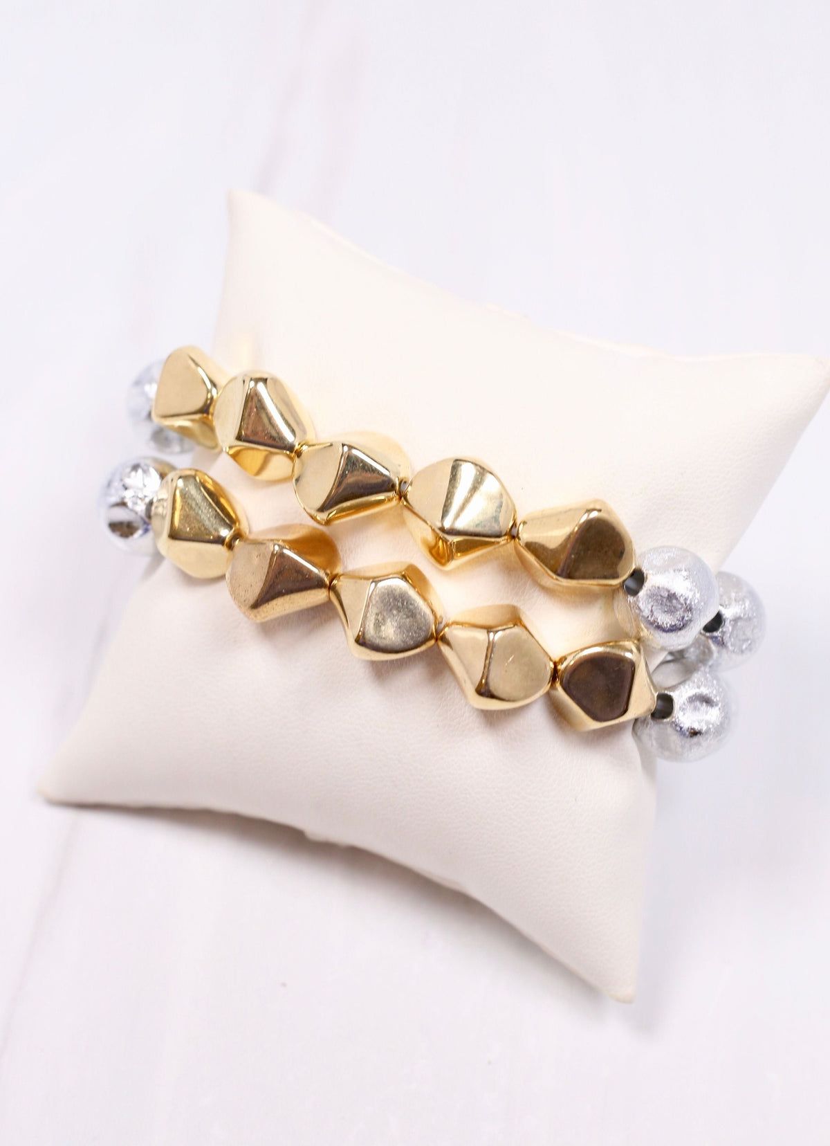 Beasley Bracelet Set SILVER GOLD - Caroline Hill