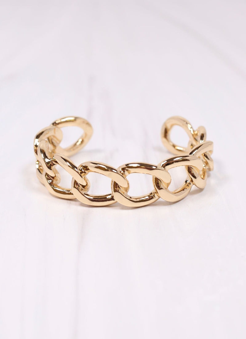 Beauport Link Cuff Bracelet GOLD - Caroline Hill