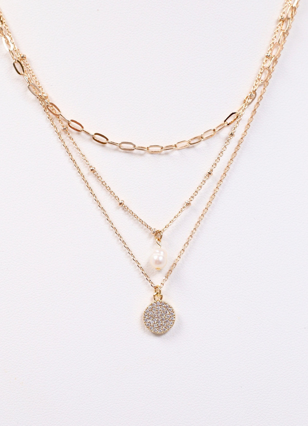 Beautiful Layered Neckalce with Charms GOLD - Caroline Hill