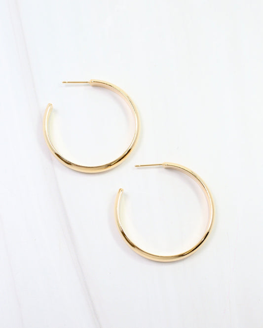 Edison Hoop Earring WR Gold