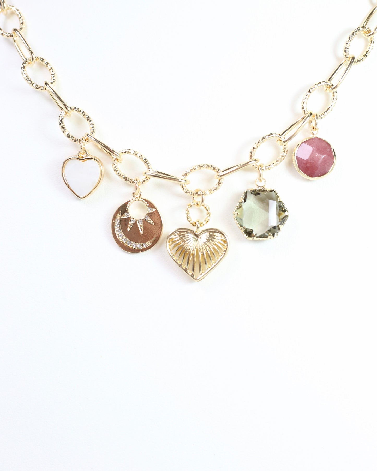 Macon Charm Necklace Gold