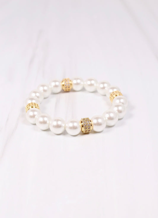 Brant Pearl Bracelet IVORY - Caroline Hill