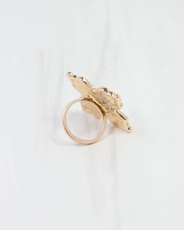 Clark Cross Scarf Ring Gold