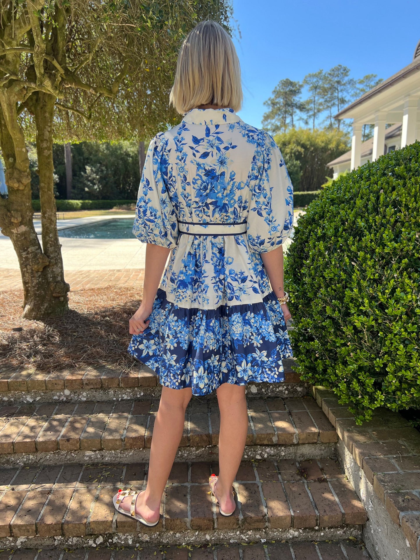 Rozi Blue Floral Dress