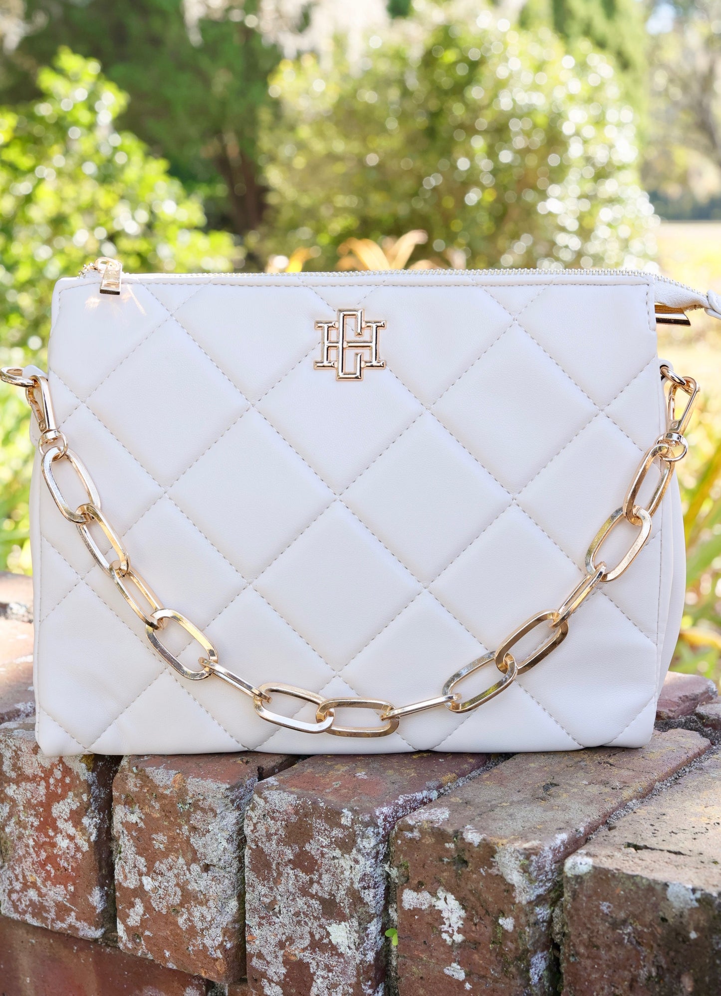 Ariana Crossbody Cream Quilted LD