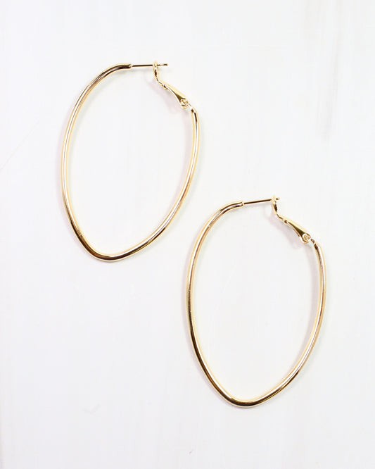 Daniiella Oval Hoop Gold