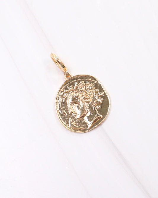Calista Coin Charm Gold