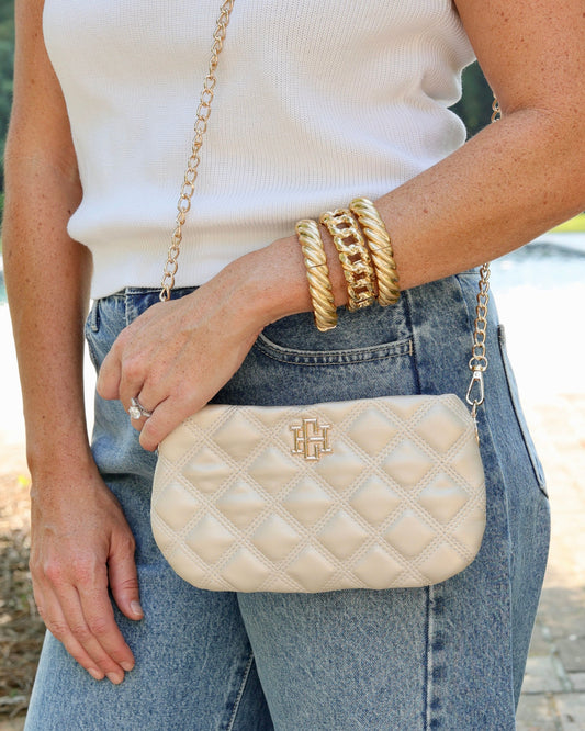 Livi Crossbody Pearl Quilted DQ
