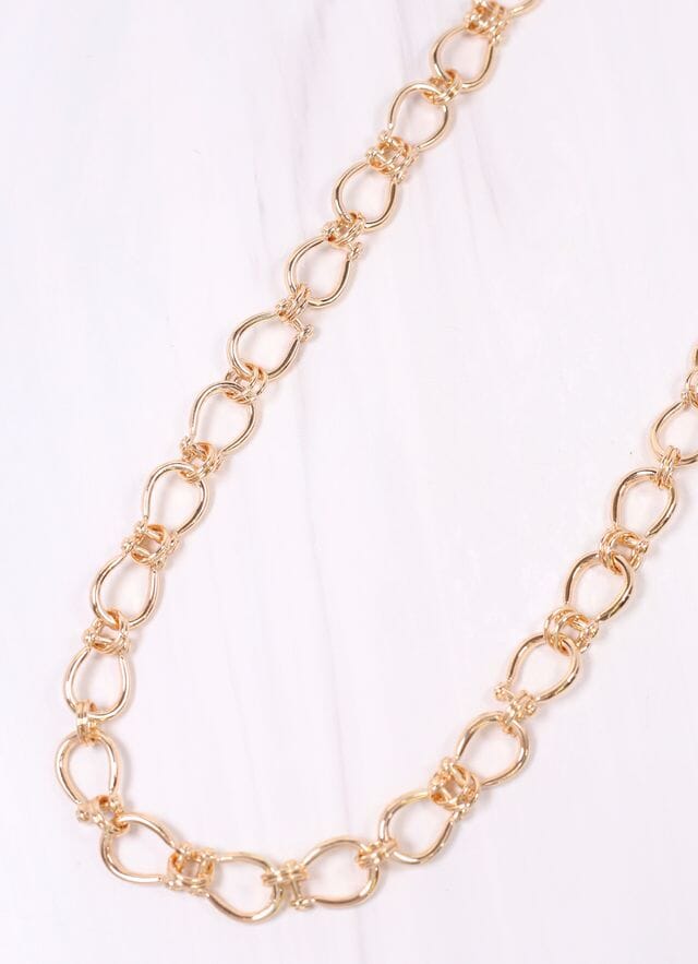 Cady Link Necklace GOLD - Caroline Hill