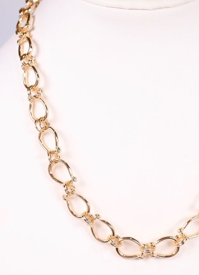 Cady Link Necklace GOLD - Caroline Hill