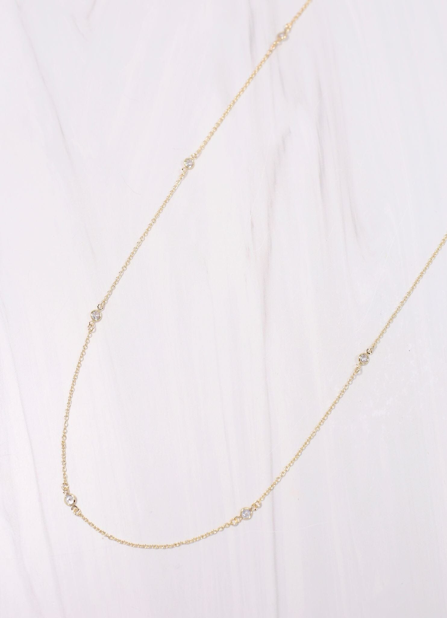 Carleton CZ Necklace GOLD - Caroline Hill