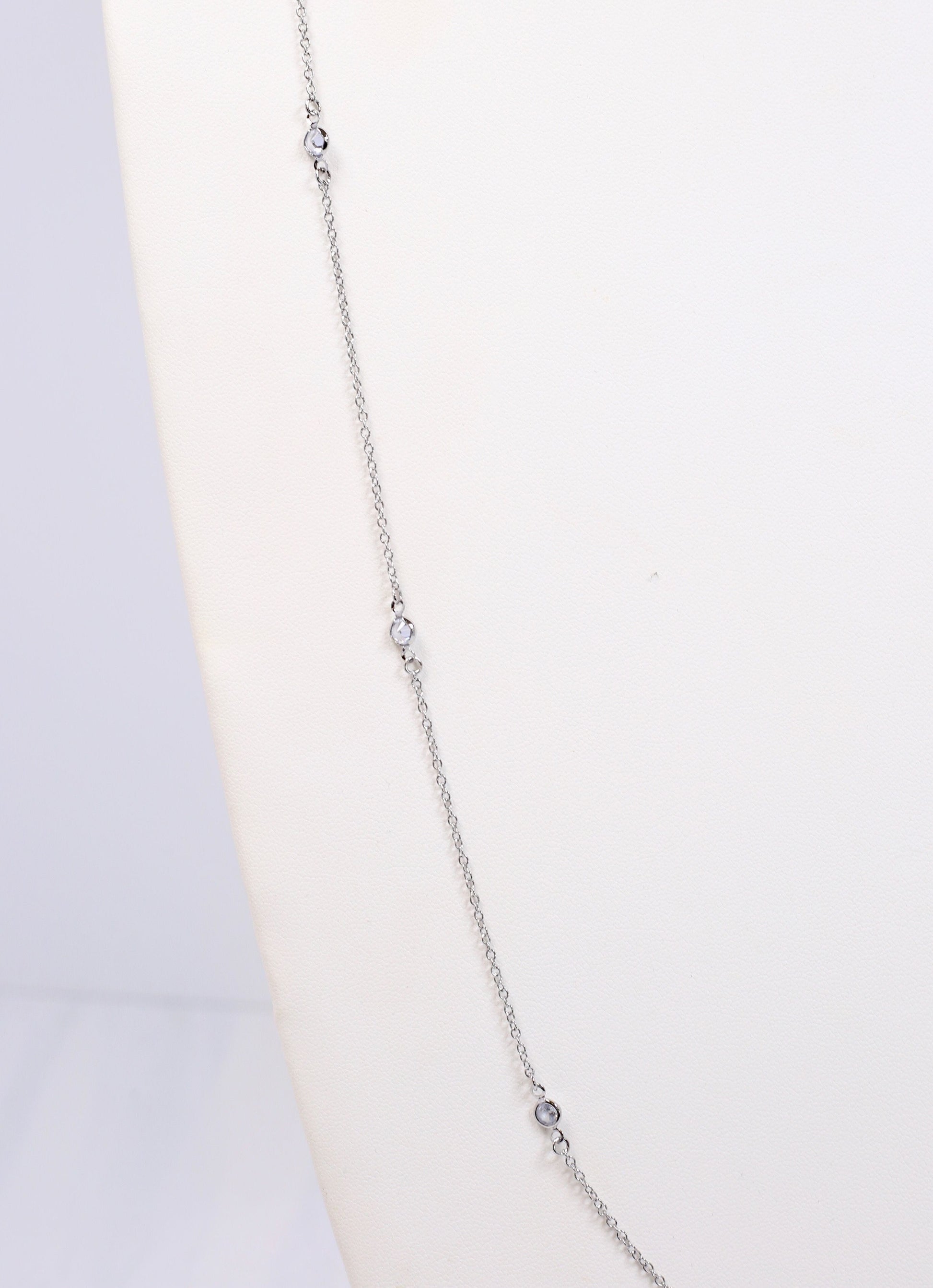 Carleton CZ Necklace Silver - Caroline Hill