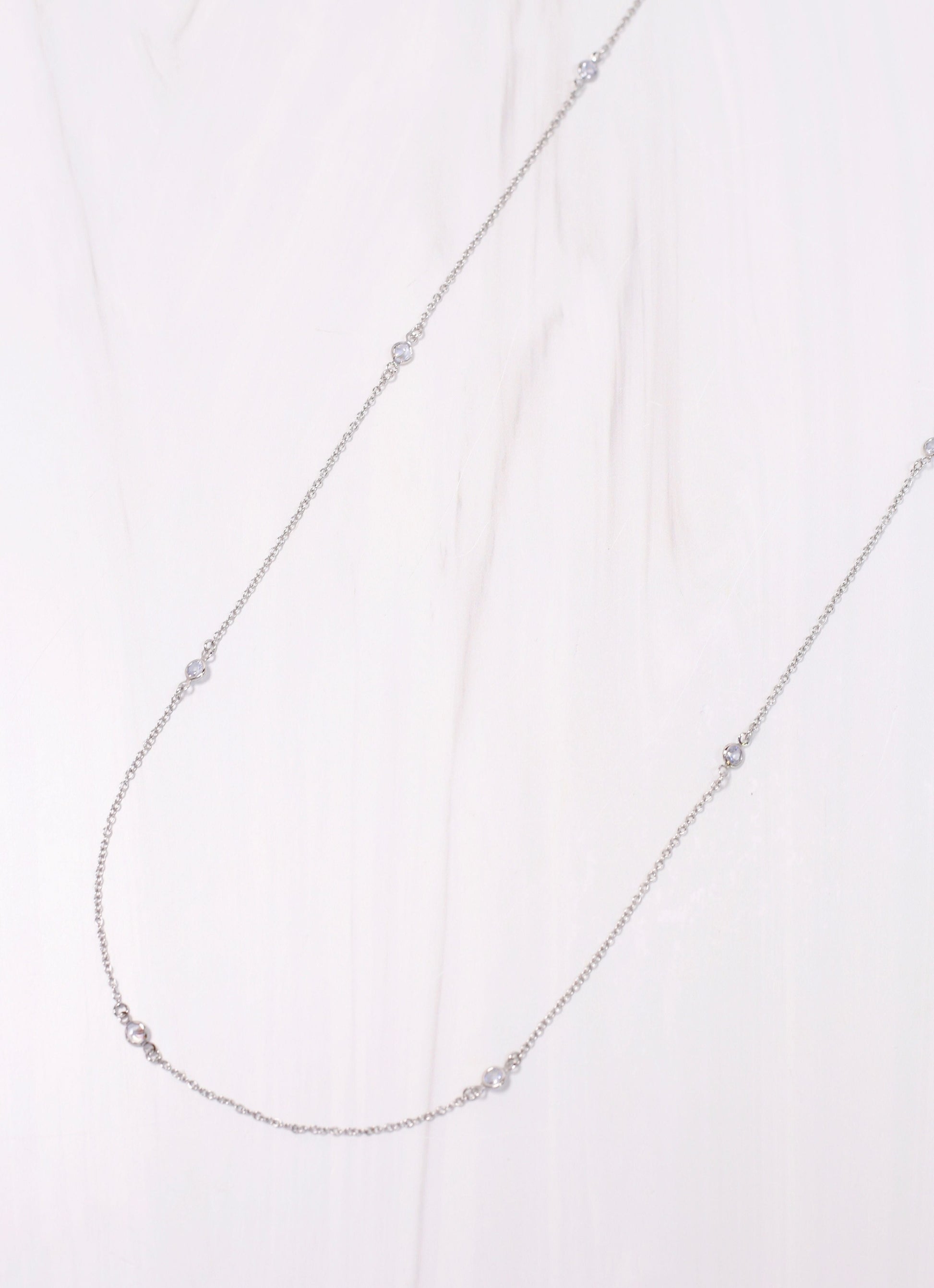 Carleton CZ Necklace Silver - Caroline Hill