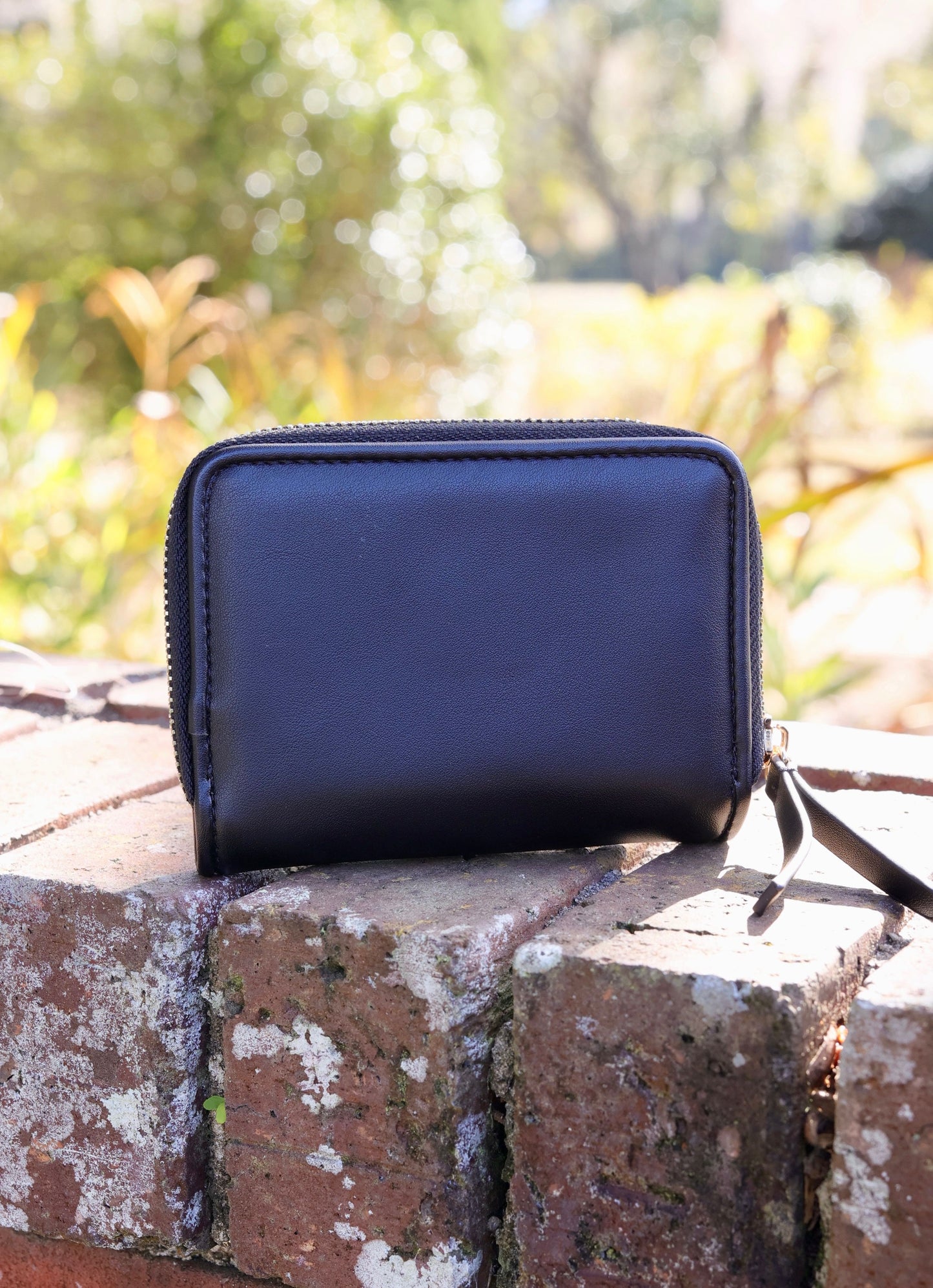 Nadine Zippered Wallet BLACK