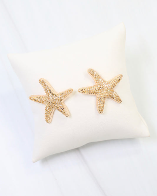 Oyster Bay Starfish Post Earring Gold