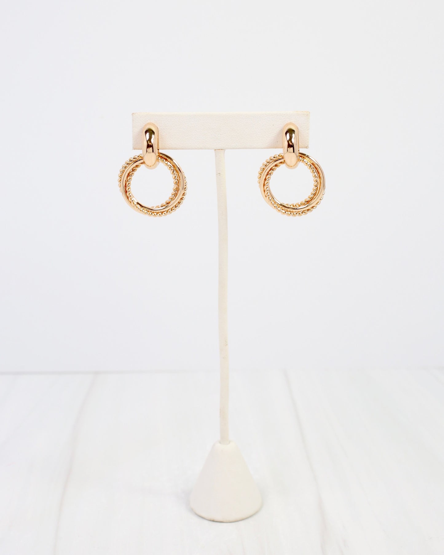 Centre Drop Earring Gold
