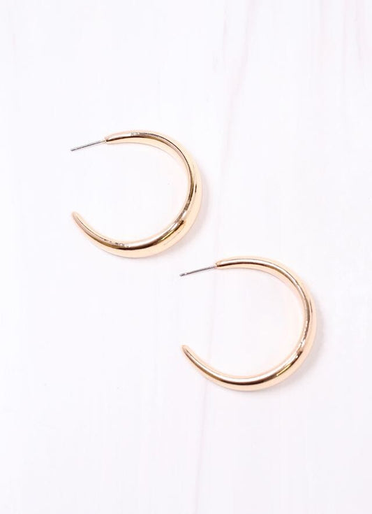 Combs Hoop Earring GOLD - Caroline Hill