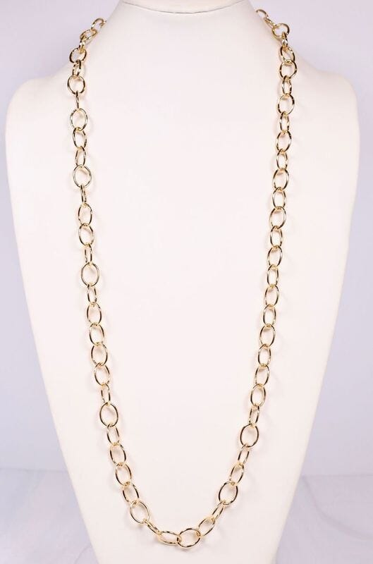 Connell Long Link Necklace GOLD - Caroline Hill