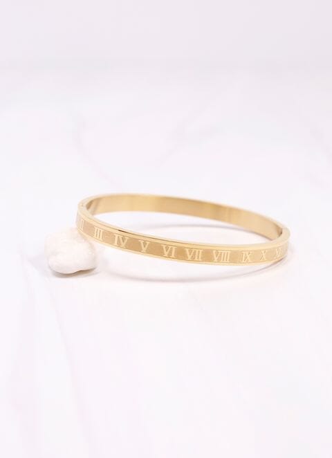Constanzia Roman Numeral Bracelet GOLD - Caroline Hill