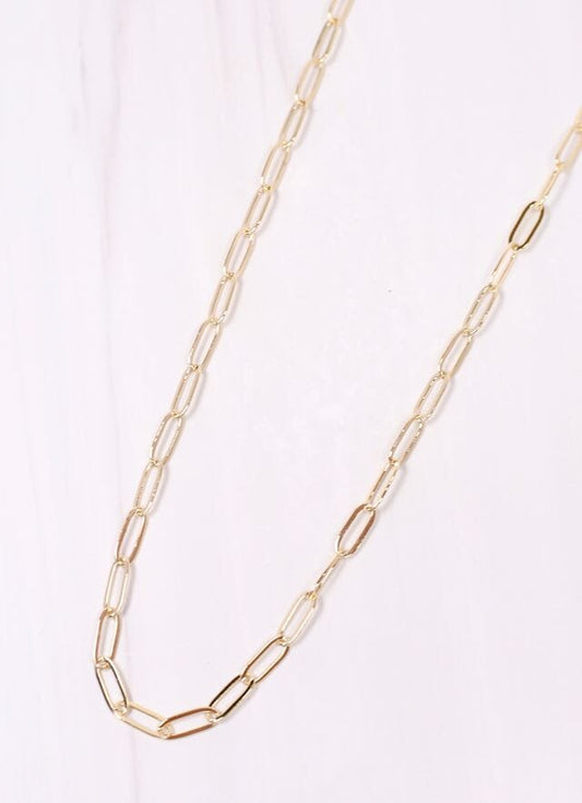 Corena Link Necklace GOLD - Caroline Hill