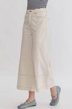 Cross the border Ivory Wide Leg Pant - Caroline Hill