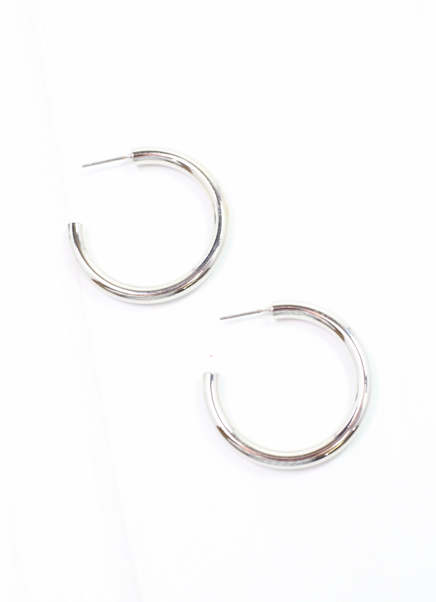 Nataliuh Hoop Earring Shiny Silver