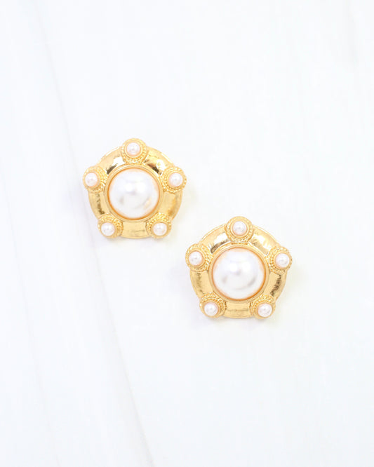 Britannia Pearl Stud Earring WRVG