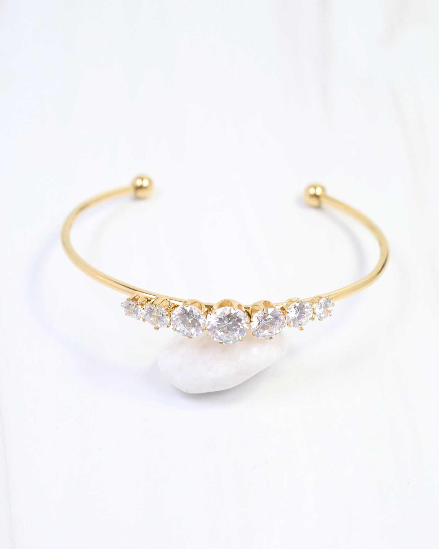 Dani CZ Cuff Bracelet WP Gold