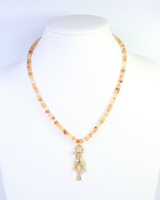 Fraley Fish Necklace Gold