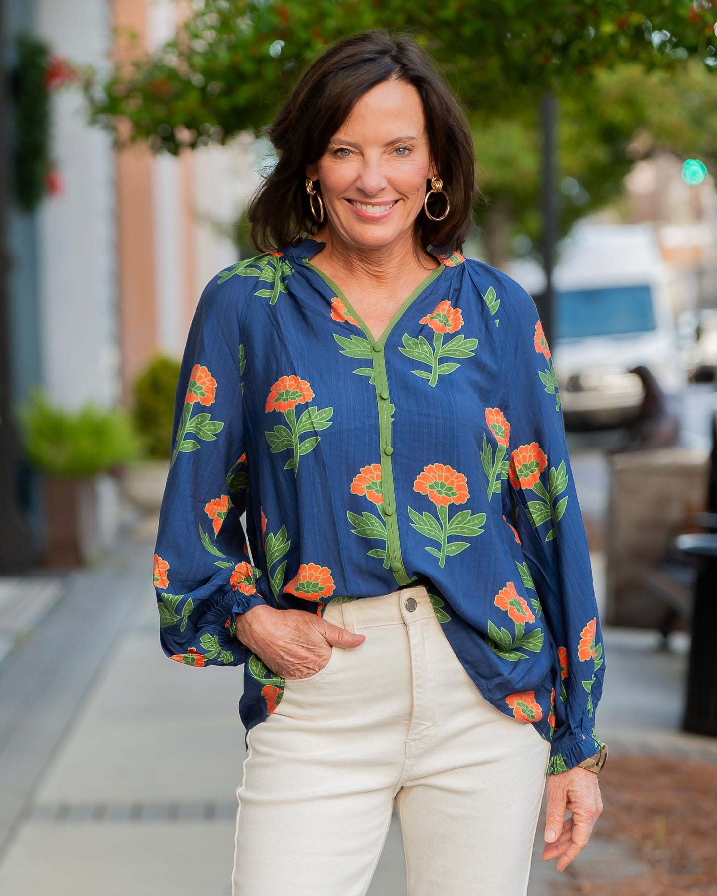 Maxine Floral Print Top