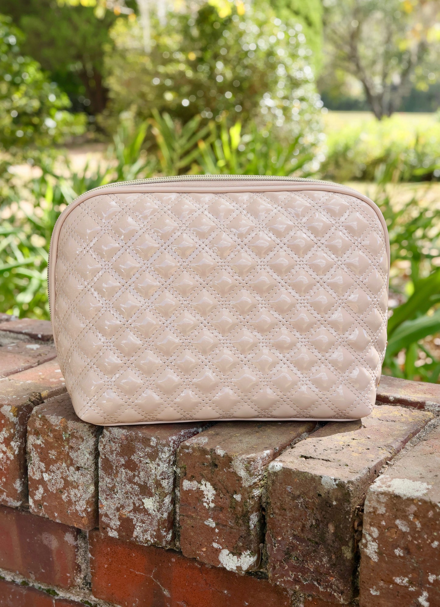 Capri Large Pouch NUDE PATENT SQ