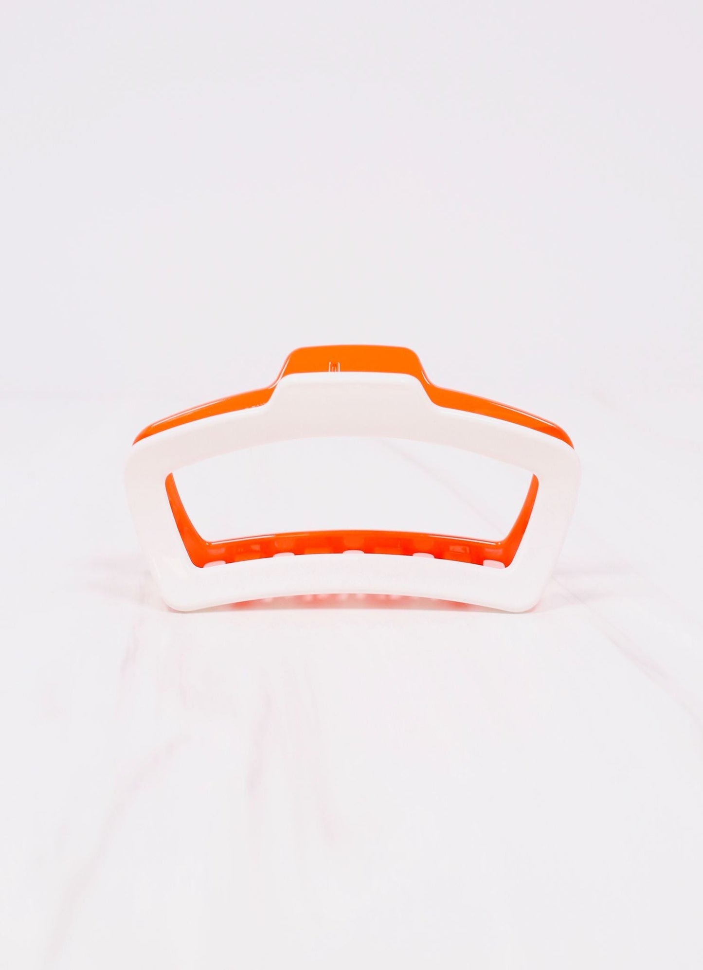 Jasmine Two Tone Hair Clip ORANGE WHITE