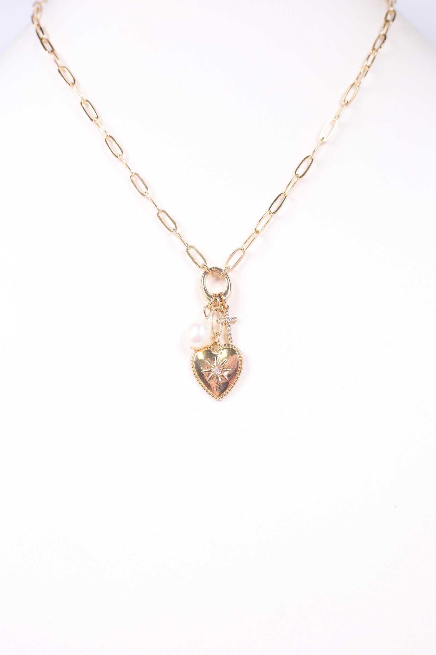 Dalton Charm Necklace GOLD - Caroline Hill