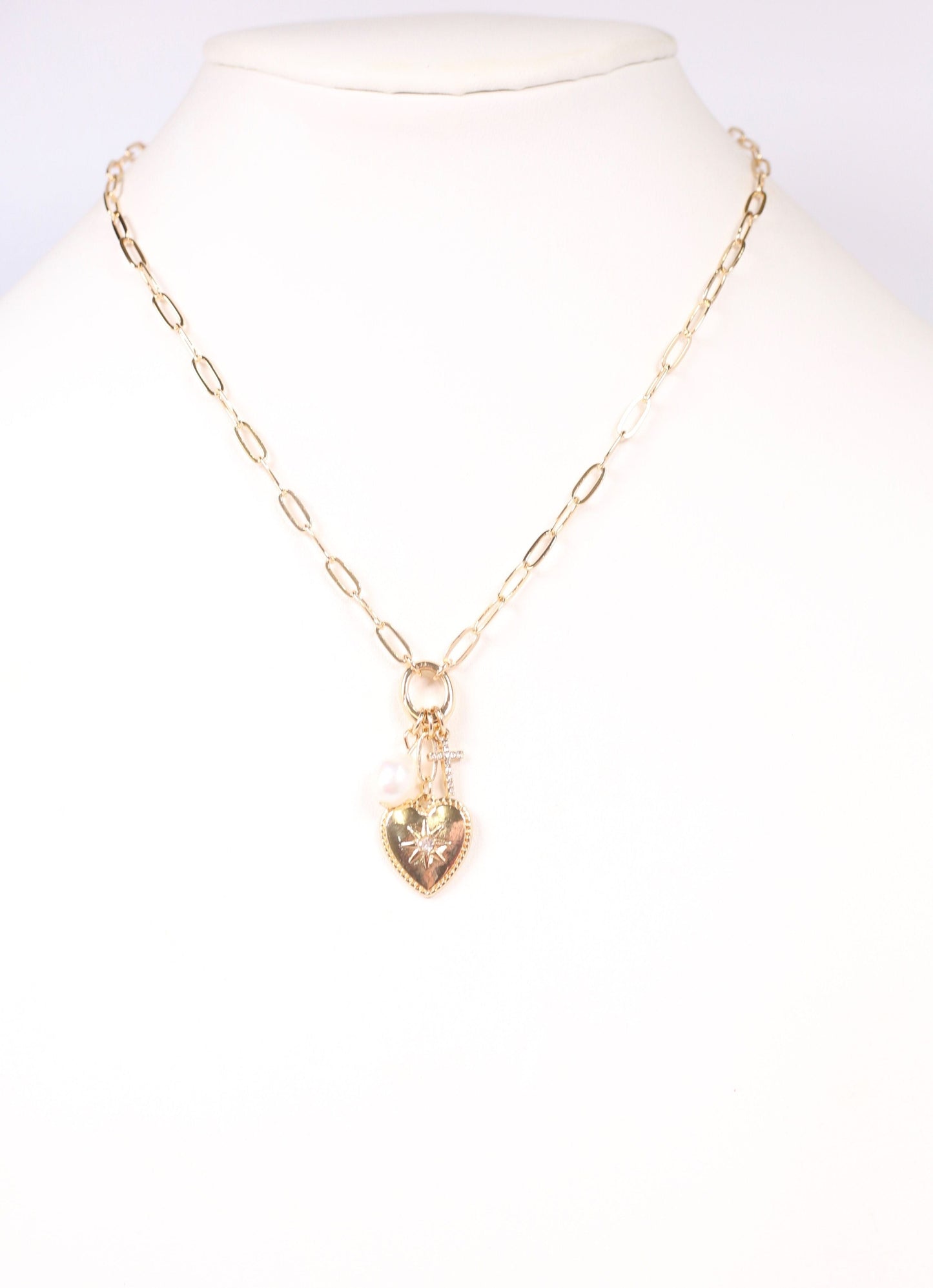 Dalton Charm Necklace GOLD - Caroline Hill