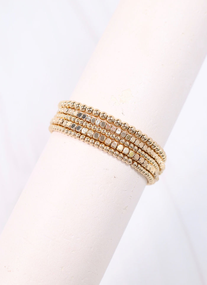 Deloraine Bracelet Set GOLD - Caroline Hill