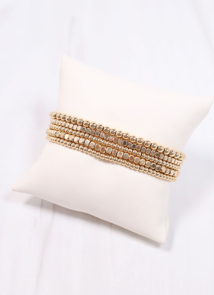 Deloraine Bracelet Set GOLD - Caroline Hill
