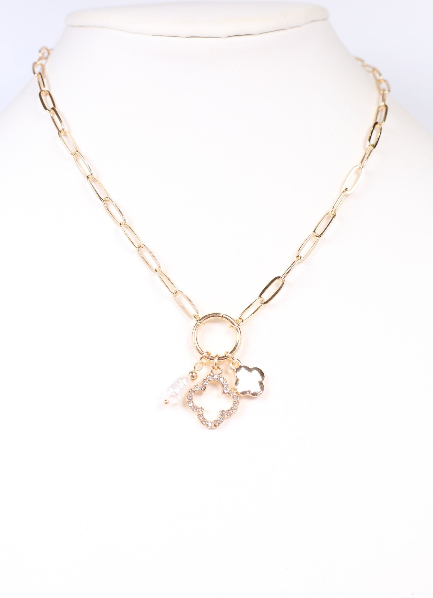 Dianne Charm Necklace GOLD - Caroline Hill