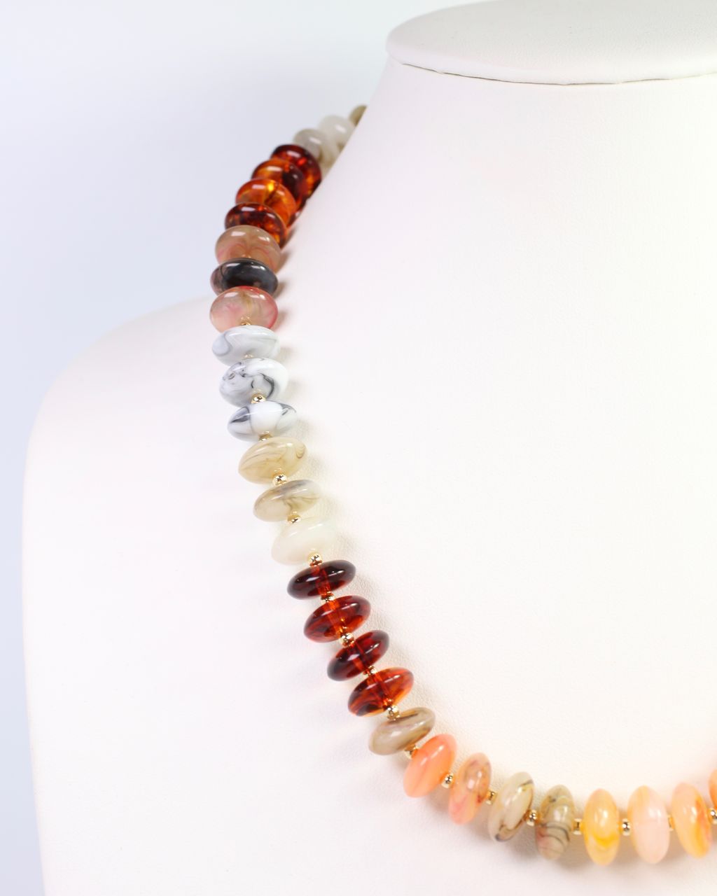 Belfast Stone Beaded Necklace Natural Multi