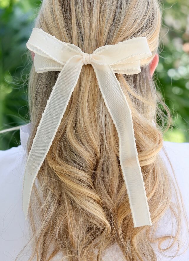 Dylan Hair Bow IVORY - Caroline Hill