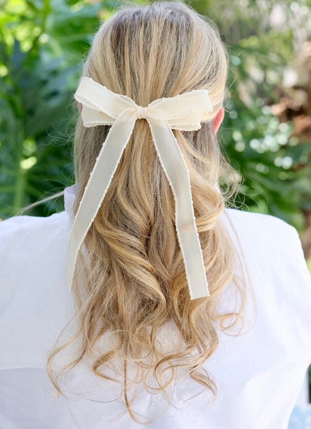 Dylan Hair Bow IVORY - Caroline Hill