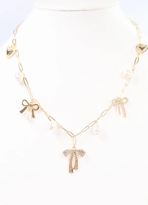 Serge Charm Necklace Gold