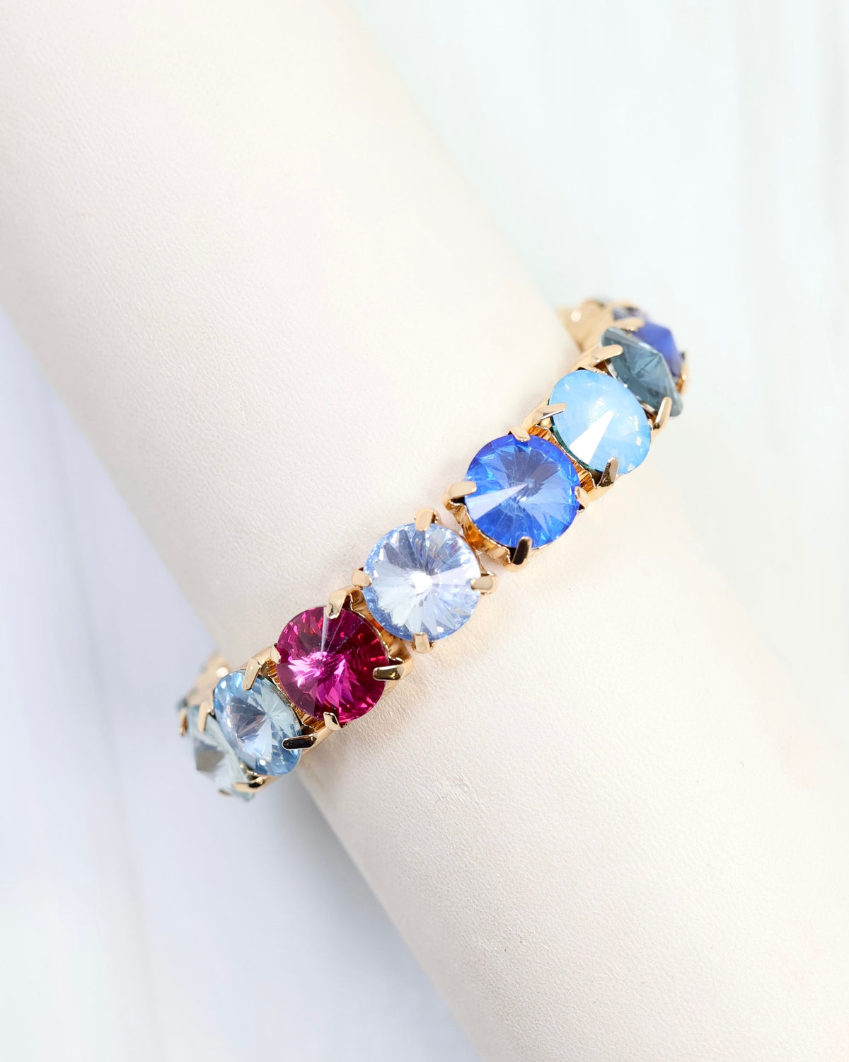 Harper Rhinestone Bracelet Purple Multi