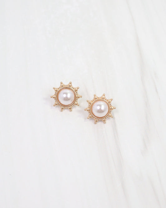 Macquarie Pearl Stud Earring Cream