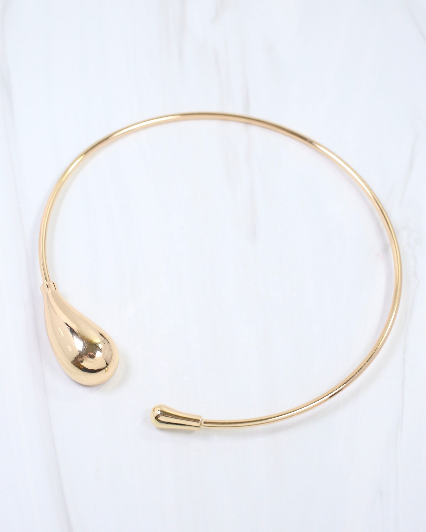 Angela Drop Collar Necklace Gold