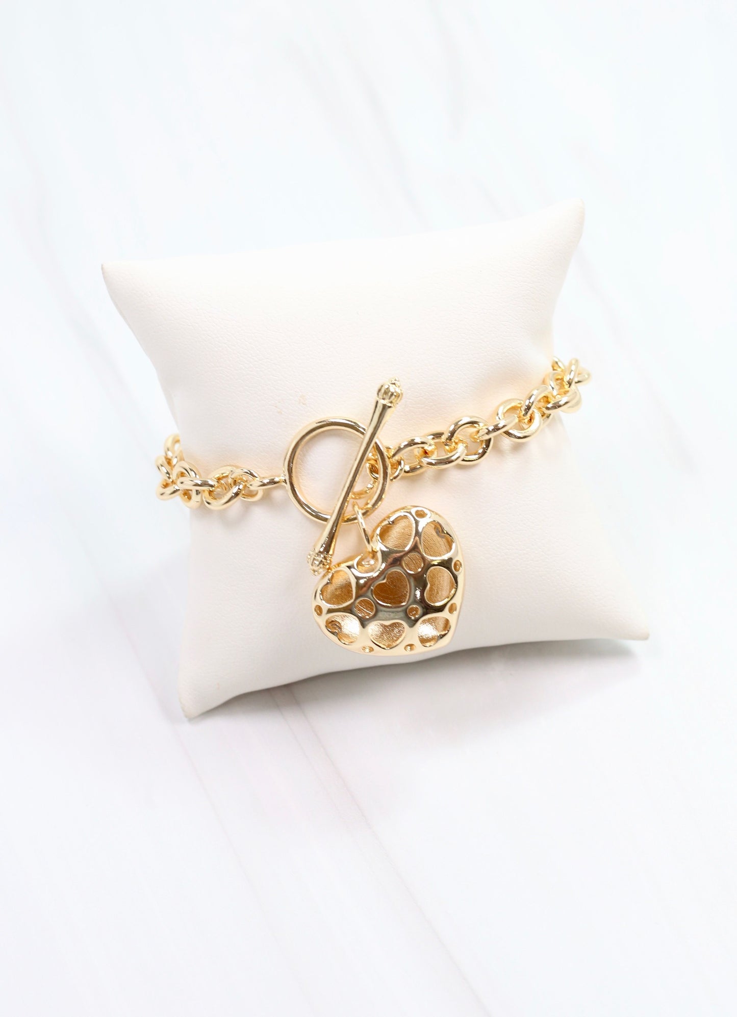 Huston Heart Bracelet Gold