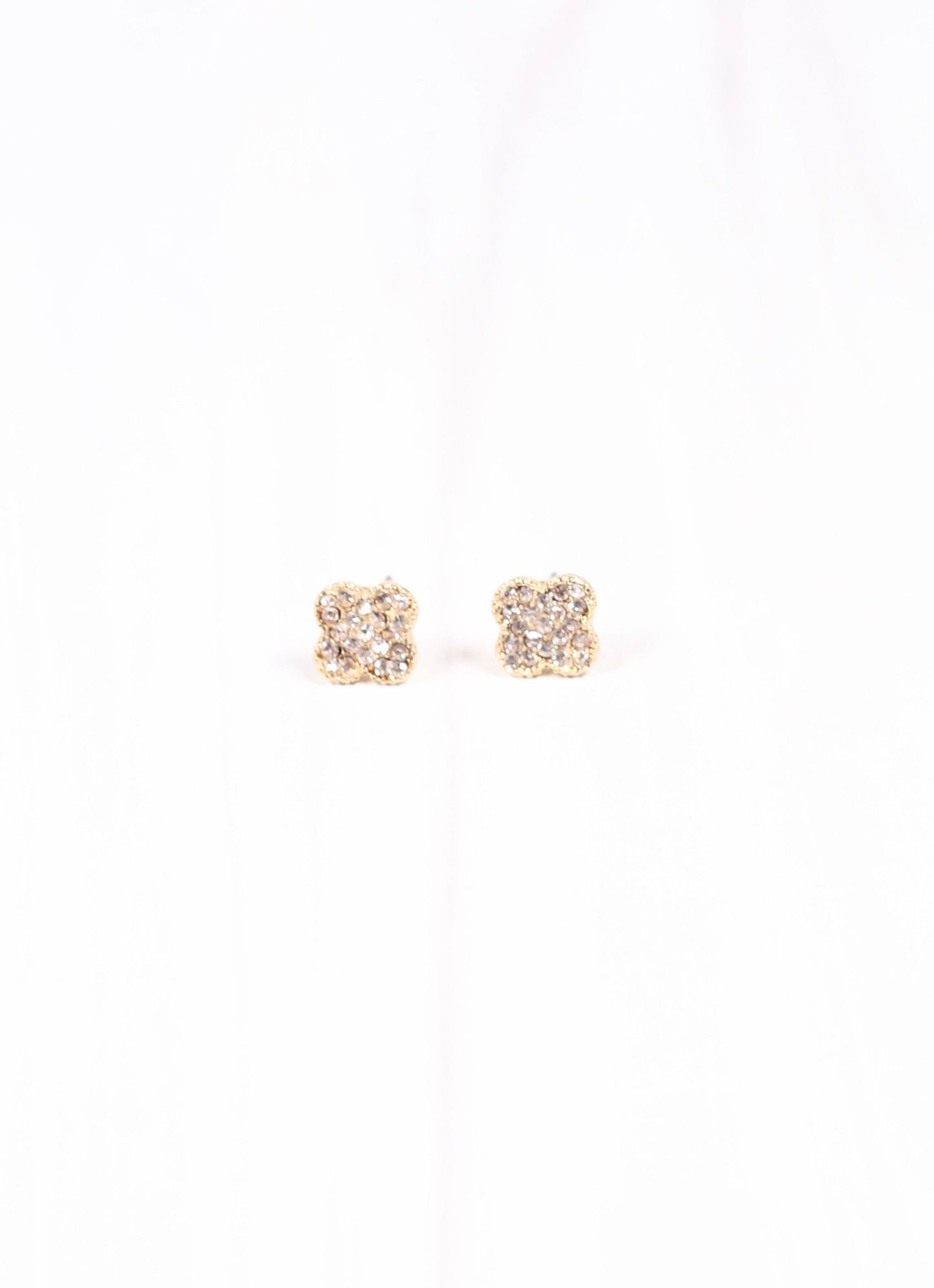 Quinn CZ Clover Earring GOLD