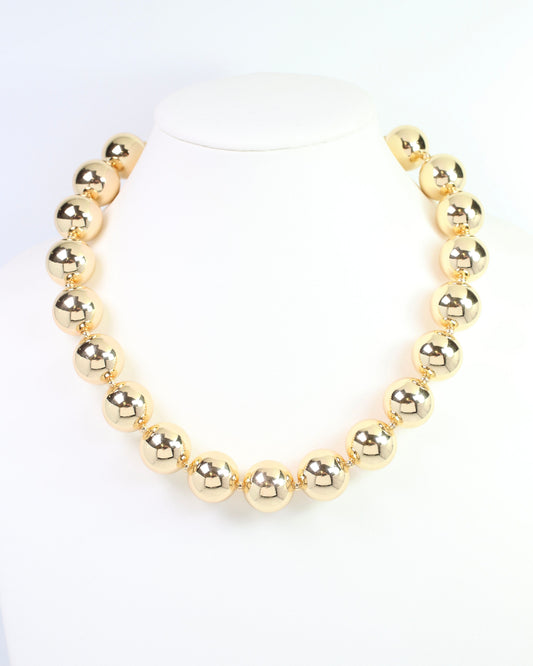 Collier Beaded Necklace WR Gold