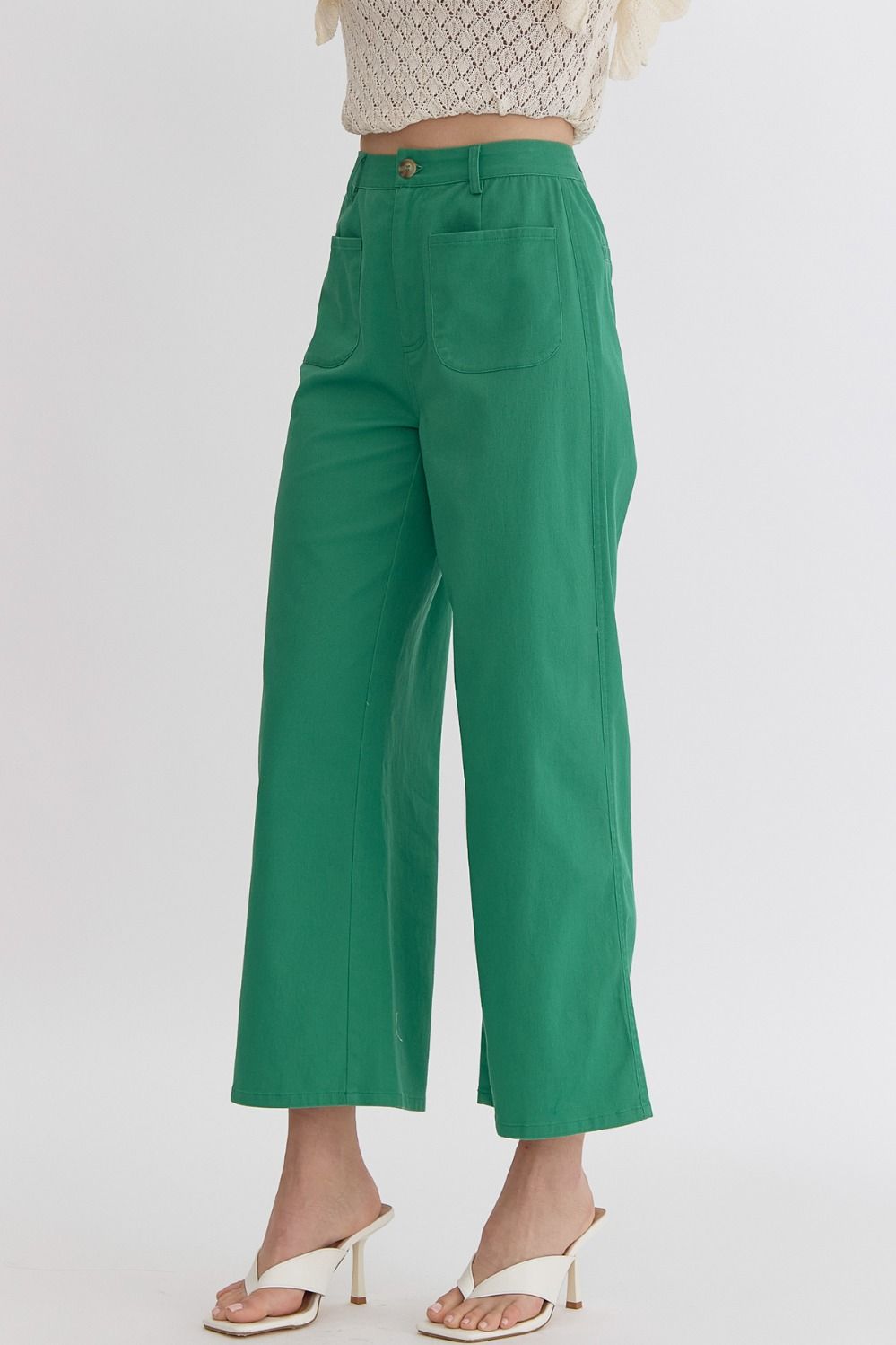 Lead the Way Green Wide Leg Pants