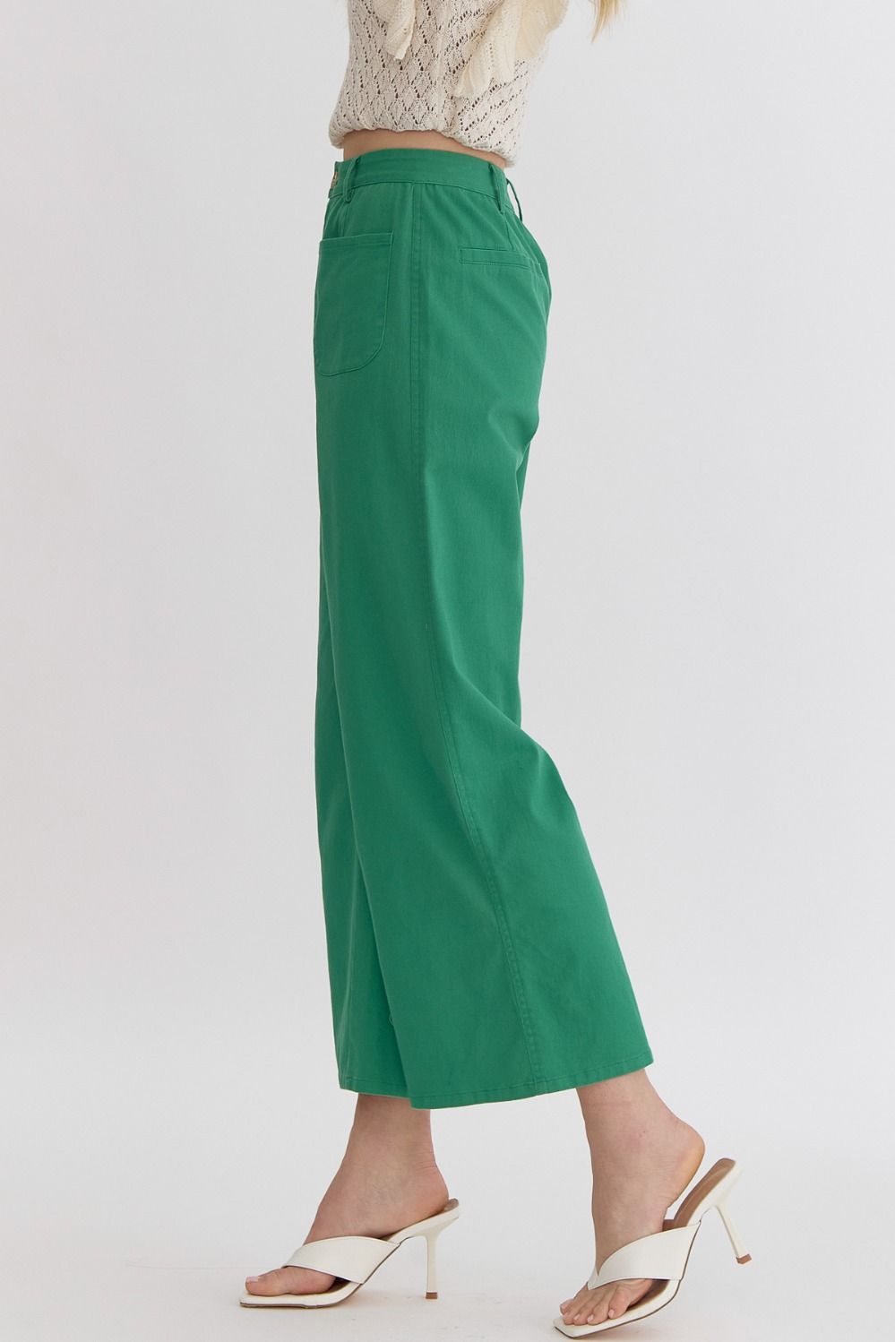 Lead the Way Green Wide Leg Pants