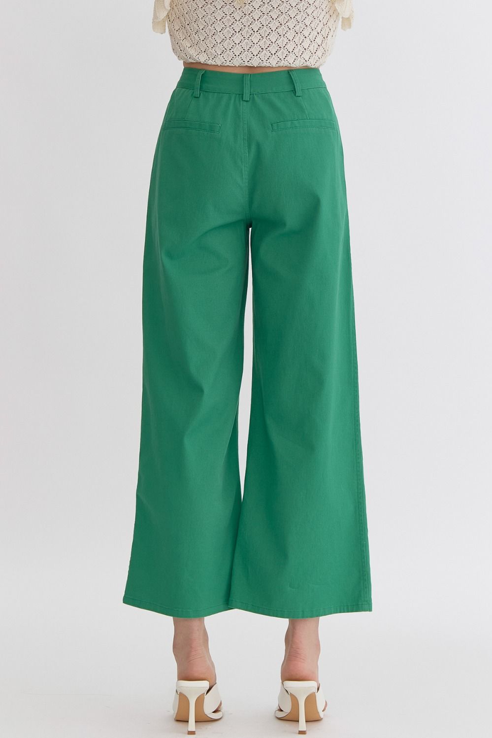 Lead the Way Green Wide Leg Pants